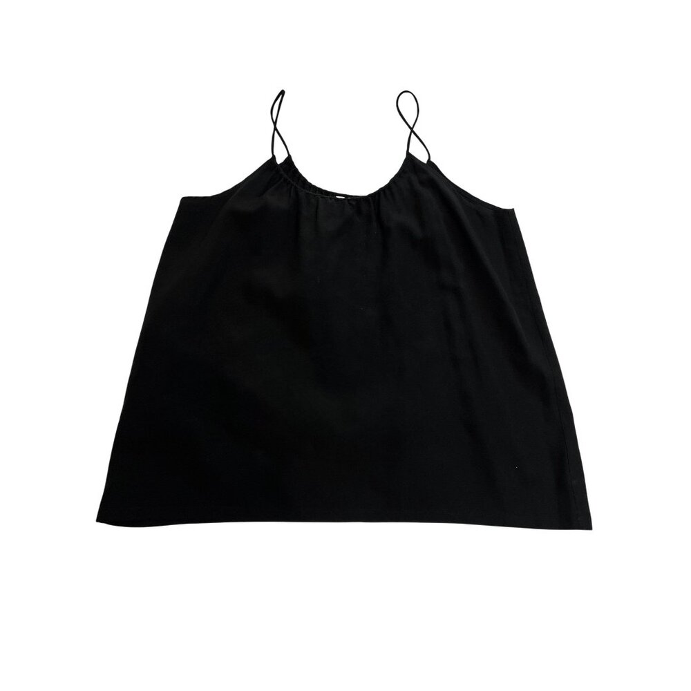 Tucker Black Silk Camisole Top